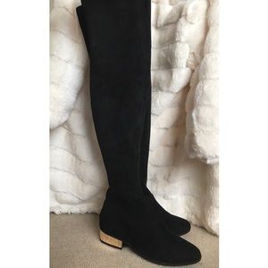 Black Thigh High Boots